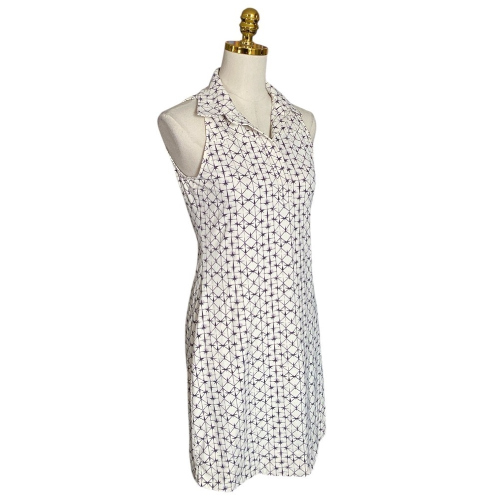 ELLIE KAI sleeveless knee-length collared neckline geometric print dress size 2 - Picture 2 of 9